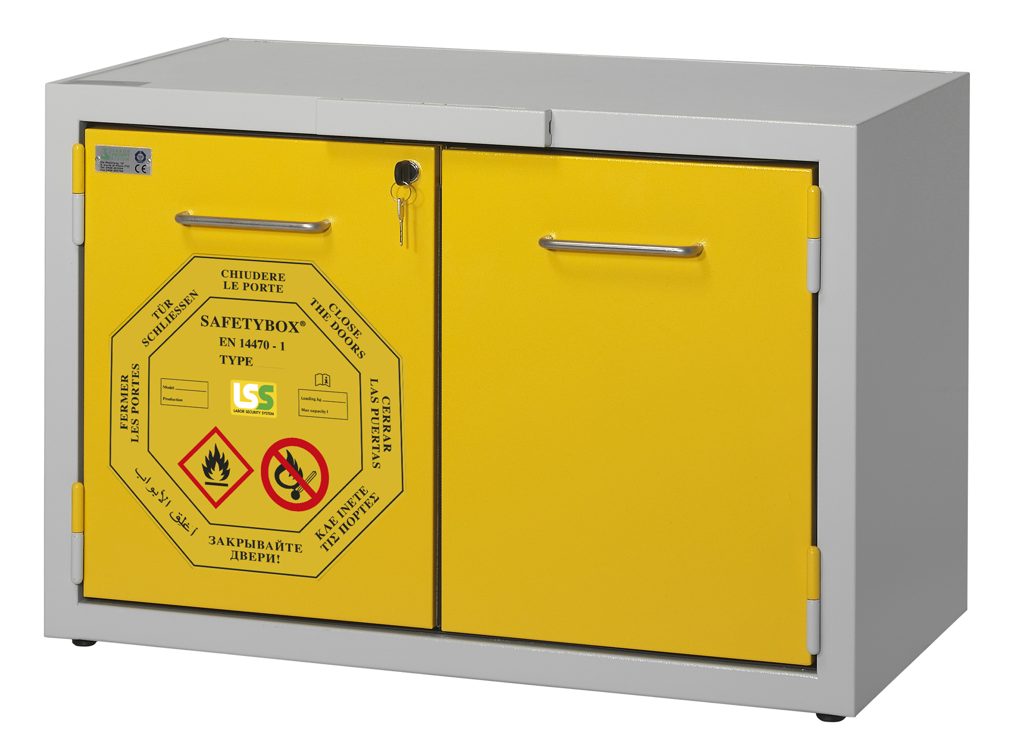 Armadio sottocappa per sostanze infiammabili larghezza 900 mm - AC 900/50 CM  - Labor Security System