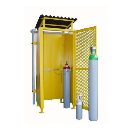 Outdoor storage of SD3 compressed gas cylinders
