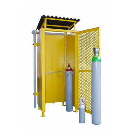 Outdoor storage of SD3 compressed gas cylinders